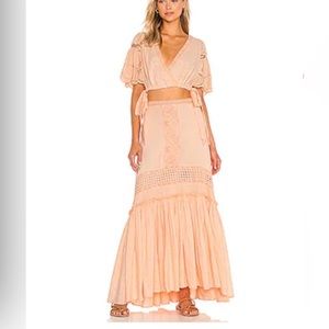 Free People Imogen skirt & cropped top set - Bermuda Sand